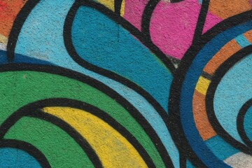 Poster - Street art mural with intricate details