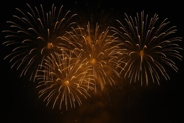 Poster - Spectacular Fourth of July fireworks illuminating a night sky