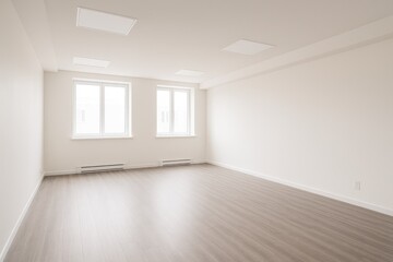 Poster - Unoccupied Room Layout for an Empty Hall