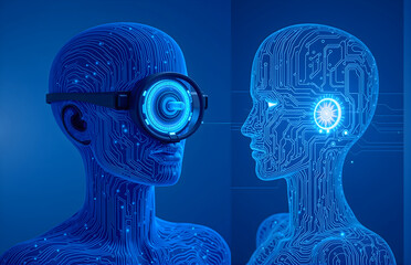 AI Intelligent Technology Character Concept
