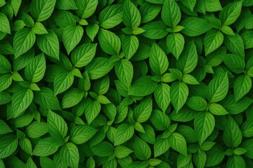 Aufkleber - Summer garden with lush green leaf texture as a natural background