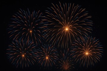 Poster - Explosive displays illuminating the evening sky