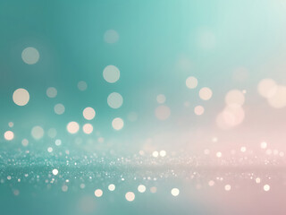 Poster - Abstract Dreamy blue background with soft glowing sparkles, smooth gradient texture, elegant bokeh light pattern and clean modern surface design, ai