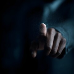 Poster - A hand tapping a glowing holographic lock interface