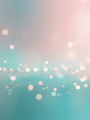 Poster - Abstract Dreamy blue background with soft glowing sparkles, smooth gradient texture, elegant bokeh light pattern and clean modern surface design, ai