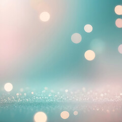 Poster - Abstract Dreamy blue background with soft glowing sparkles, smooth gradient texture, elegant bokeh light pattern and clean modern surface design, ai