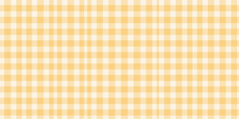 Poster - Abstract tan and white gingham vector background, classic neutral texture with copy space, illustration, subtle