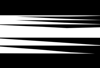 Poster - Abstract black and white geometric striped background, seamless vector pattern, stripes fading to disappear , bold, design element