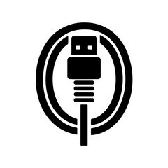 Fototapete - Vector USB Cable