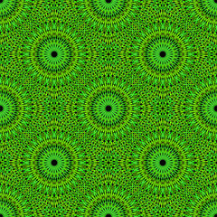 Poster - Bohemian green geometrical stone mandala pattern background art