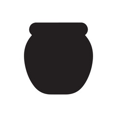 Fototapete - Honey pot icon isolated. simple vector icon on white background
