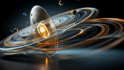 Poster - Abstract Digital Artwork of Colorful Swirling Energy and Light in Cosmic Style