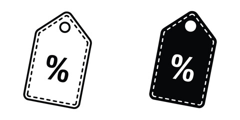 Fototapete - A minimalist icon design showing two variations of a computer monitor with a play button