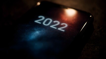 Poster - Countdown to 2022 on a smartphone screen