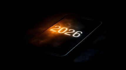 Poster - Countdown to the year 2026 on a smartphone screen