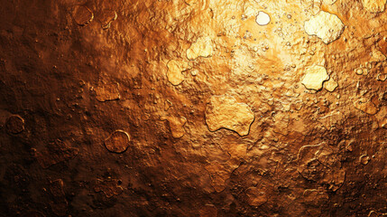 Poster - Warm golden background with subtle texture and shine, creating inviting and rich atmosphere. surface features irregular shapes and patterns, enhancing its visual appeal