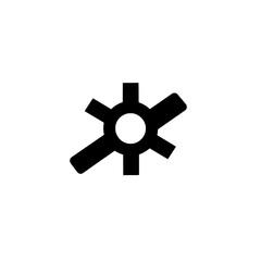 Poster - Cogwheel gear icon vector illustration for configuration process machine or technical design