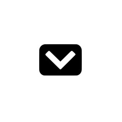 Poster - Vector checkmark icon inside square box representing confirmation approval and completed task symbol