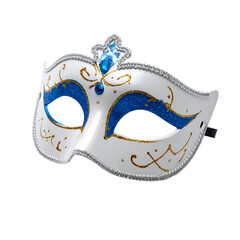 Poster - Colorful Latin American Carnival Mask with 3D Rendering on Transparent Background