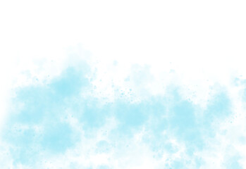 Fototapete - A soft flowing wave of light blue color with a gentle transition from white isolated on transparent background