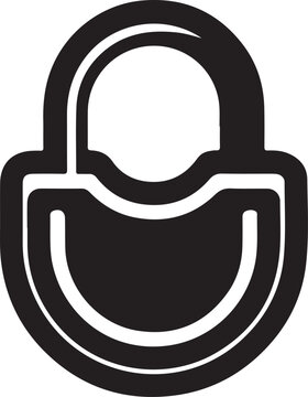 black silhouette of a open lock icon security