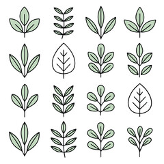 Poster - Clean and modern minimalist vector icon set for diverse applications