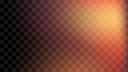 Aufkleber - Abstract optical light leak effect on a transparent background. Film grain texture with warm lens flare for photo overlay.