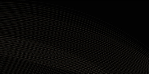 Poster - Black oblique curved lines background vector  image dot