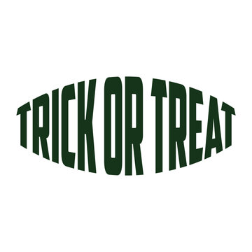 Trick or Treat Halloween social media greeting web banner template in orange and black and orange colors