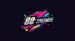 © IFAN - Retro 80s Synchwave Logo: Geometric Design with Vibrant Colors on Dark Background.