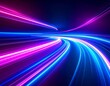 © mare82bg - Glowing light streaks on dark background – abstract neon energy design