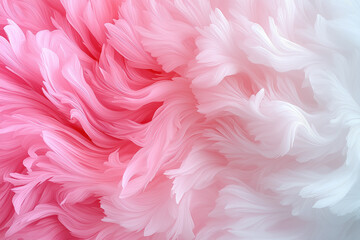 Poster - Soft pink and white swirls create a serene and calming pattern