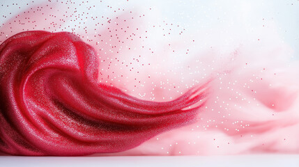 Poster - Swirls of red sparkle create an artistic display of motion