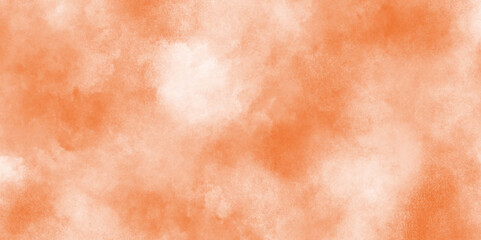 Poster - abstract orange watercolor background concept for banner, grungy section of wall ideal for soft textured on wet white paper, modern interior and design, abstract golden bokeh light celebration.
