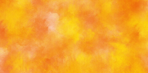 Poster - abstract orange watercolor background concept for banner, grungy section of wall ideal for soft textured on wet white paper, modern interior and design, abstract golden bokeh light celebration.