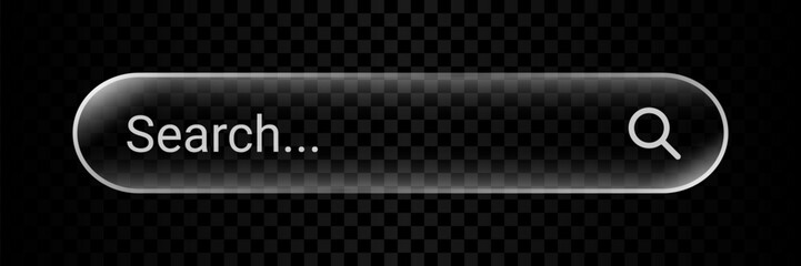 Fototapete - search bar template for internet website in liquid glass style