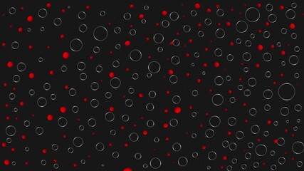 Wall Mural - minimal red and white dotted pattern animation, abstract background loop