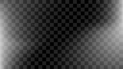 Aufkleber - Black and white film light leaks texture on transparent checkered background. Overlay grunge for retro print effect.