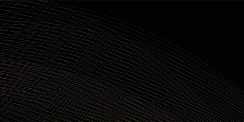 Poster - Black oblique curved lines background vector  image dot