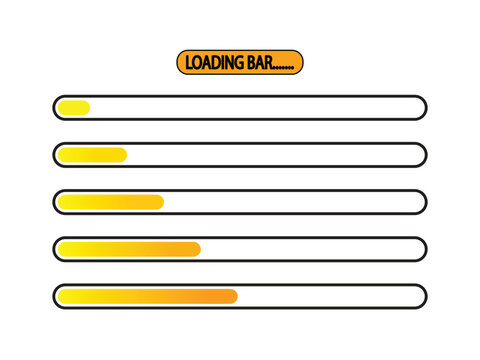 progress bar illustration highlighting percentage completion from 0% to 100%. A clear visual representation for activity monitoring and goals achievement tracking.
