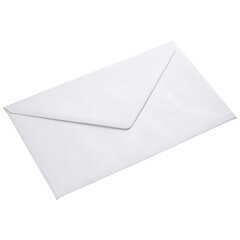 Wall Mural - Various isolated white envelopes resting on a clean white background for creative use and design purposes
