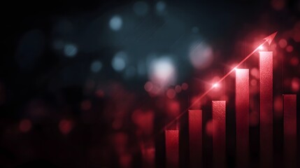 Poster - Glowing data chart showcasing investment trends