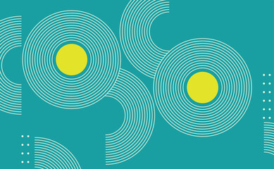 Leinwandbilder - background of modern abstract minimalist lines geometric shapes with vector elements.