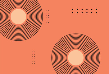 Leinwandbilder - background of modern abstract minimalist lines geometric shapes with vector elements.