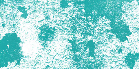 Wall Mural - abstract turquoise paint splatter effect background with a textured rough design over a white surfac