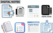 © GraphicGrove - Digital Note-Taking Icons A Collection of Modern Designs
