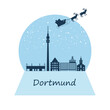 © SG- design - Dortmund Skyline Winterlandschaft Schneekugel
