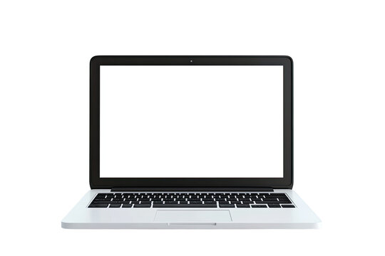 Front view of a laptop computer