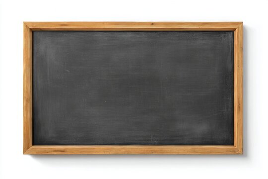 A blackboard with a white background