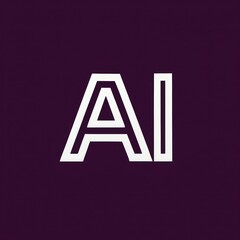 Poster - An artistic, modern and minimalist design featuring the initials 
